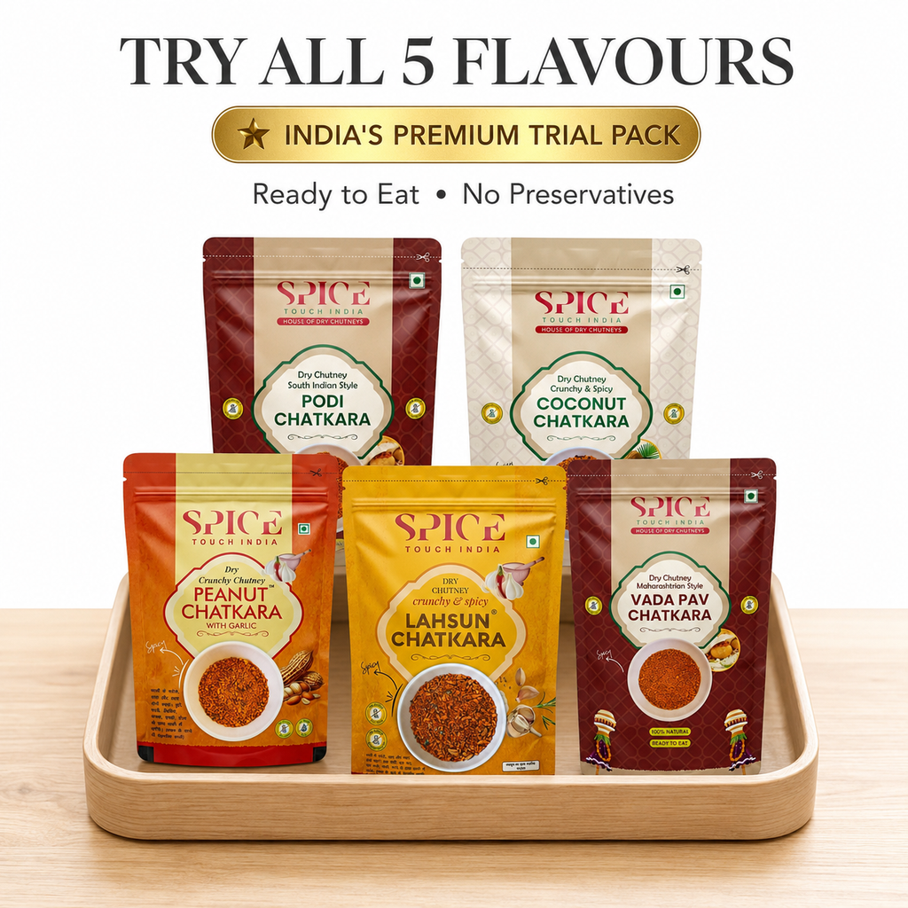 Premium Dry Chutney Trial Pack | 5 Authentic Ready-to-Eat Flavours