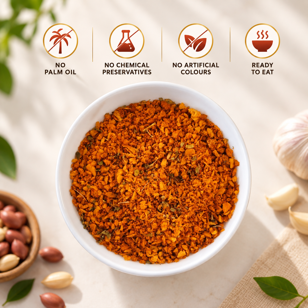 Peanut Chatkara | Crunchy Peanut & Garlic Dry Chutney | Net Weight 175g