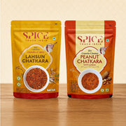 Paratha Lovers Combo | Lahsun & Peanut Chatkara | Net Weight 175g Each