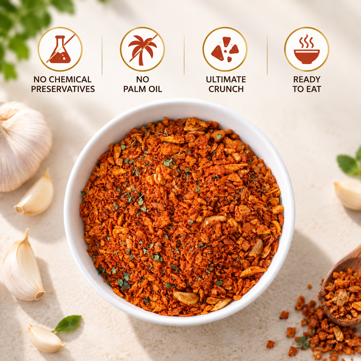 Lahsun Chatkara – Premium Crunchy Garlic Chutney | Net Weight 170g